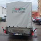 Trailer with awning